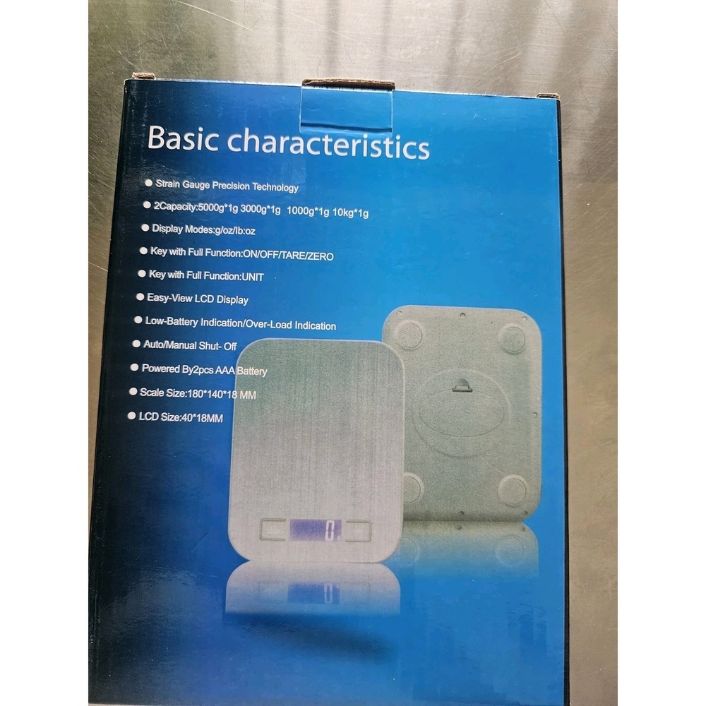 Food Kitchen Scale, Digital Grams and Ounces for Weight Loss, Baking, C - Picture 8 of 11